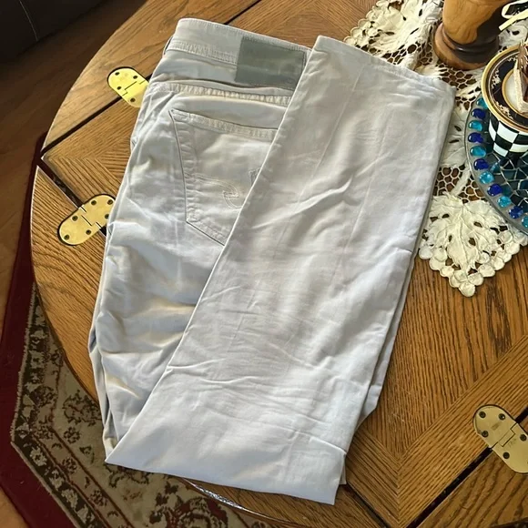 AG Adriano Goldschmied Men's The Matchbox Slim Straight Khaki Jeans Size 32